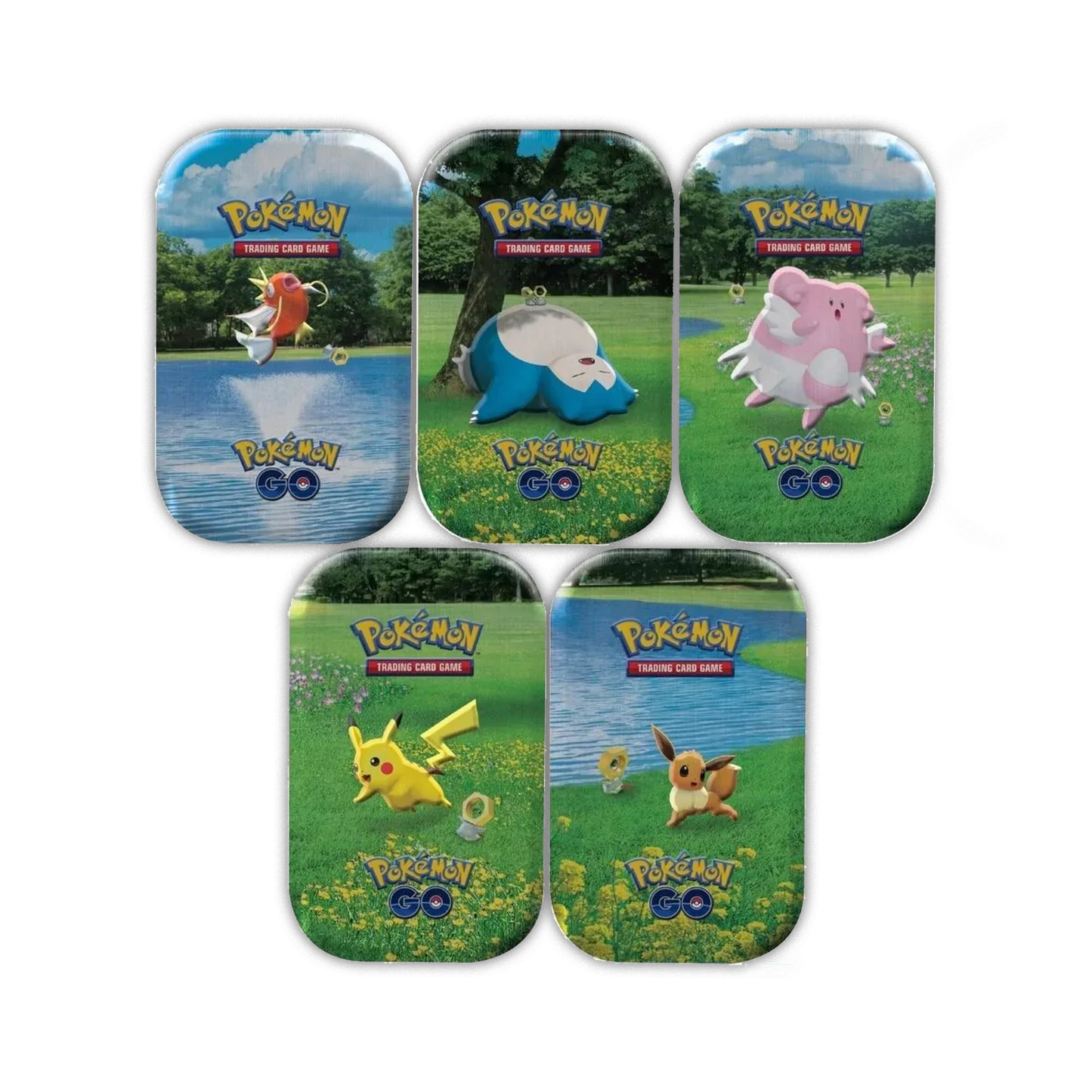 Lot de 5 Mini Tins Pokémon Go [FR]