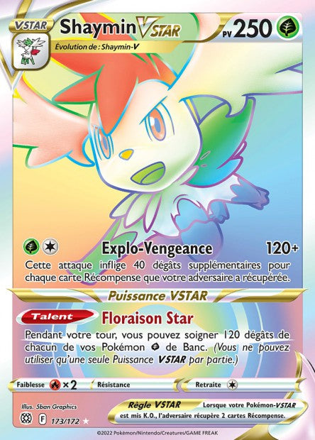 173/172 Shaymin Vstar Rainbow