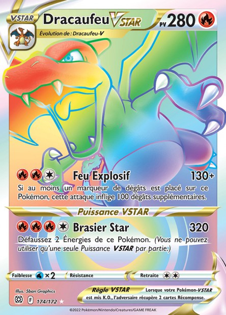 174/172 Dracaufeu Vstar Rainbow