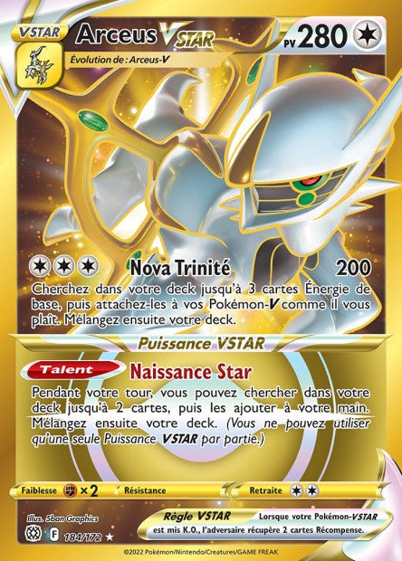 184/172 Arceus VStar Gold