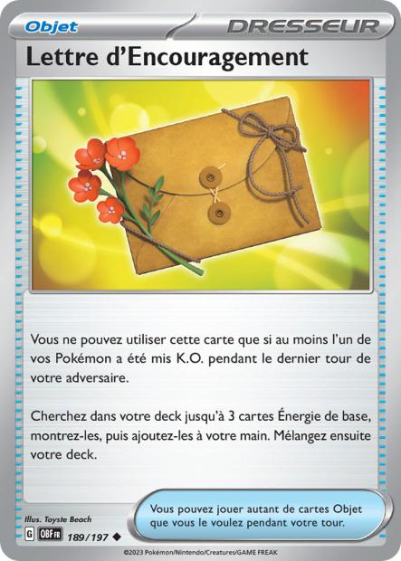 189/197 Lettre d'Encouragement