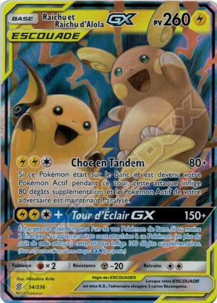 054/236 Raichu et Raichu d'Alola-GX