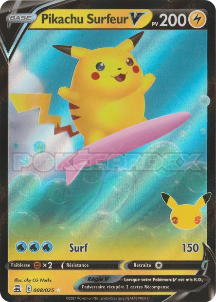 008/025 Pikachu Surfeur V